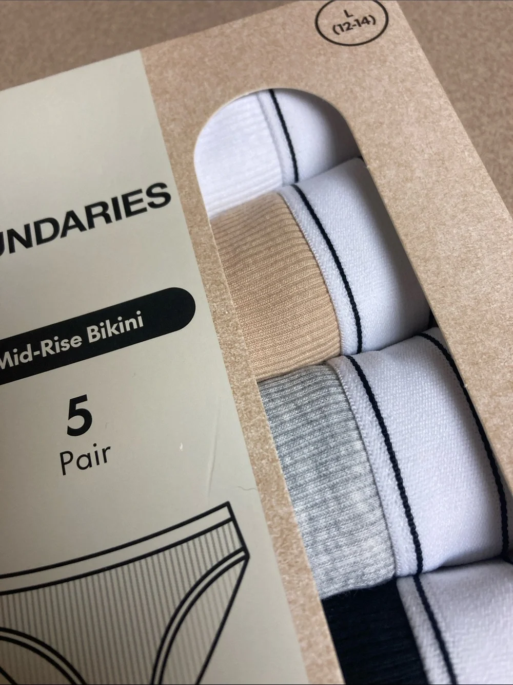 No boundaries mid rise bikini 5 pk